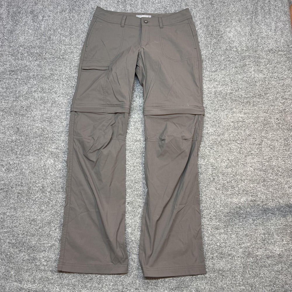Guide Series Pants Womens 4 Brown Convertible Zip Off Cargo Hiking Trail Outdoor